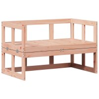 vidaXL 2-in-1 Gartensofa Verlängerbar Massivholz...