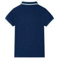 Kinder-Poloshirt Marineblau 140