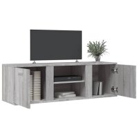 vidaXL TV-Schrank Grau Sonoma 120x34x37 cm Holzwerkstoff