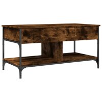 vidaXL Couchtisch R&auml;uchereiche 100x50x50 cm Holzwerkstoff und Metall