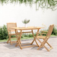 vidaXL Gartentisch Klappbar 120x70x75 cm Massivholz Akazie