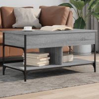 vidaXL Couchtisch Grau Sonoma 100x50x50 cm Holzwerkstoff...