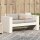 vidaXL Gartensofa 2-Sitzer Wei&szlig; 134x60x62 cm Massivholz Kiefer