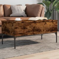 vidaXL Couchtisch R&auml;uchereiche 100x50x45 cm Holzwerkstoff und Metall