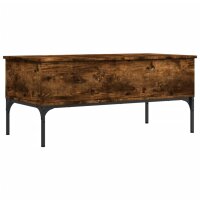 vidaXL Couchtisch R&auml;uchereiche 100x50x45 cm Holzwerkstoff und Metall