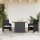 vidaXL 3-tlg. Bistro-Set mit Kissen Schwarz Poly Rattan