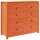 vidaXL Beistellschrank Wachsbraun 100x40x90 cm Massivholz Kiefer