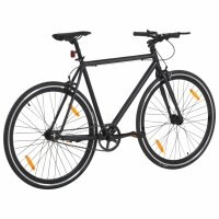 vidaXL Fahrrad mit Festem Gang Schwarz 700c 59 cm