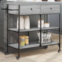 vidaXL Küchenwagen Grau Sonoma 105x42x95 cm...
