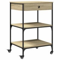 vidaXL Küchenwagen Sonoma-Eiche 60x48x89,5 cm...