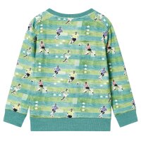 Kinder-Sweatshirt Hellgrün Melange 116