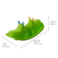 Starplay Hippo Rollenwippe für 1 bis 3 Kinder 103 cm Rosa