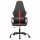 vidaXL Gaming-Stuhl mit Massagefunktion Rot und Schwarz Kunstleder