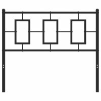 vidaXL Kopfteil Metall Schwarz 100 cm