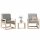 vidaXL 3-tlg. Garten-Lounge-Set Massivholz Kiefer