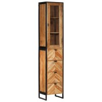 vidaXL Badschrank 40x27x190 cm Eisen und Massivholz Akazie