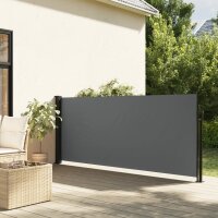 vidaXL Seitenmarkise Ausziehbar Anthrazit 120x500 cm