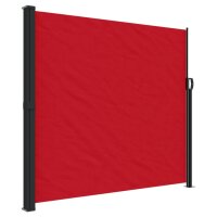 vidaXL Seitenmarkise Ausziehbar Rot 180x600 cm