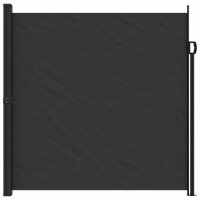 vidaXL Seitenmarkise Ausziehbar Schwarz 200x600 cm