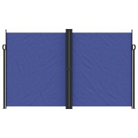 vidaXL Seitenmarkise Ausziehbar Blau 200x600 cm