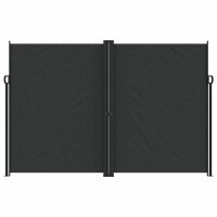 vidaXL Seitenmarkise Ausziehbar Schwarz 220x600 cm