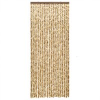 vidaXL Fliegenvorhang Beige und Braun 90x200 cm Chenille