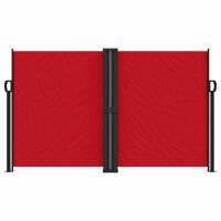 vidaXL Seitenmarkise Ausziehbar Rot 140x1200 cm