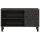 vidaXL TV-Schrank Schwarz 80x31x46 cm Massivholz Mango