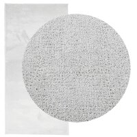 vidaXL Teppich OVIEDO Kurzflor Grau 100x200 cm