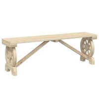 vidaXL Gartenbank 115 cm Massivholz Tanne