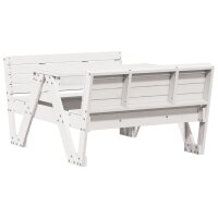 vidaXL Picknicktisch für Kinder Weiß 88x122x58...