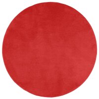 vidaXL Teppich OVIEDO Kurzflor Rot &Oslash; 240 cm