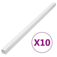 vidaXL Installationsrohre 100x60 mm 10 m PVC