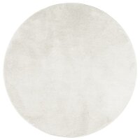 vidaXL Teppich OVIEDO Kurzflor Creme &Oslash; 160 cm