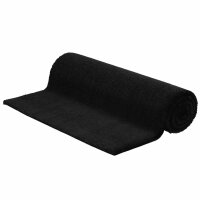 vidaXL Fu&szlig;matte Schwarz 100x300 cm Kokosfaser Getuftet