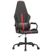 vidaXL Gaming-Stuhl Schwarz und Rot Kunstleder