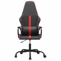 vidaXL Gaming-Stuhl Schwarz und Rot Kunstleder