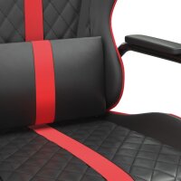 vidaXL Gaming-Stuhl Schwarz und Rot Kunstleder