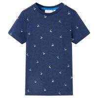 Kinder-T-Shirt Dunkelblau 140
