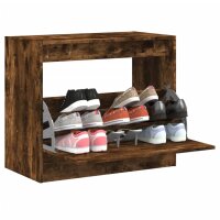 vidaXL Schuhschrank Räuchereiche 80x42x69 cm...