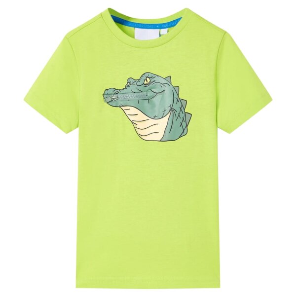 Kinder-T-Shirt Limette 116