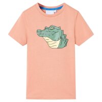 Kinder-T-Shirt Hellorange 116