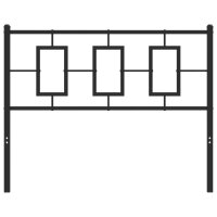 vidaXL Kopfteil Metall Schwarz 107 cm