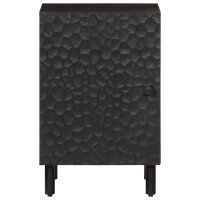 vidaXL Badschrank Schwarz 38x33x58 cm Massivholz Mango