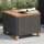 vidaXL Gartentisch Schwarz 45x45x37 cm Poly Rattan Akazienholz