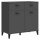 vidaXL Sideboard VIKEN Anthrazit 80x40x80 cm Massivholz Kiefer