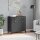 vidaXL Sideboard VIKEN Anthrazit 80x40x80 cm Massivholz Kiefer