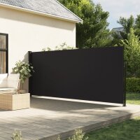 vidaXL Seitenmarkise Ausziehbar Schwarz 160x300 cm