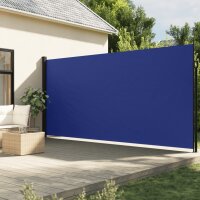 vidaXL Seitenmarkise Ausziehbar Blau 200x300 cm