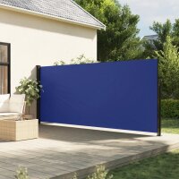 vidaXL Seitenmarkise Ausziehbar Blau 160x500 cm